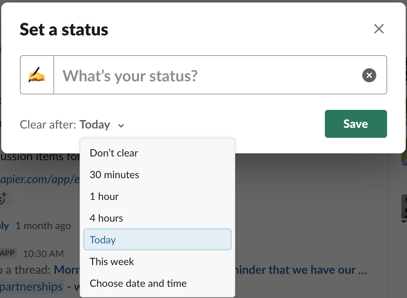 how long does slack stay active