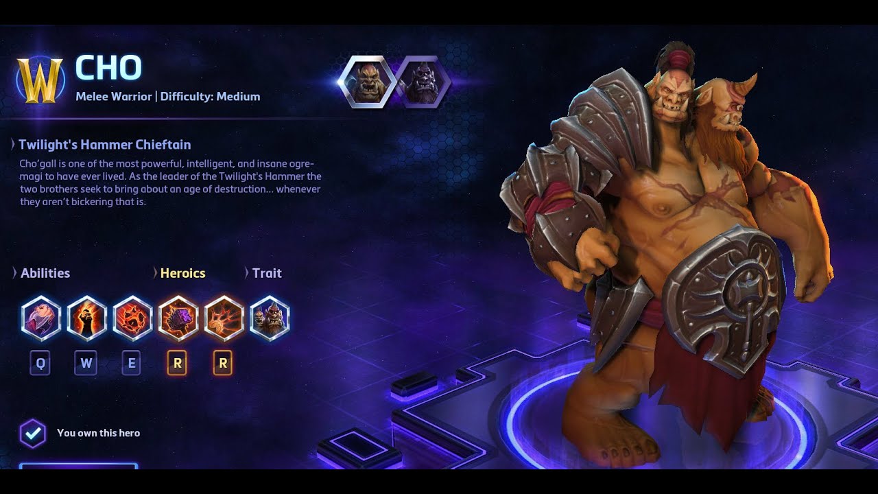 how to get cho'gall heroes of the storm