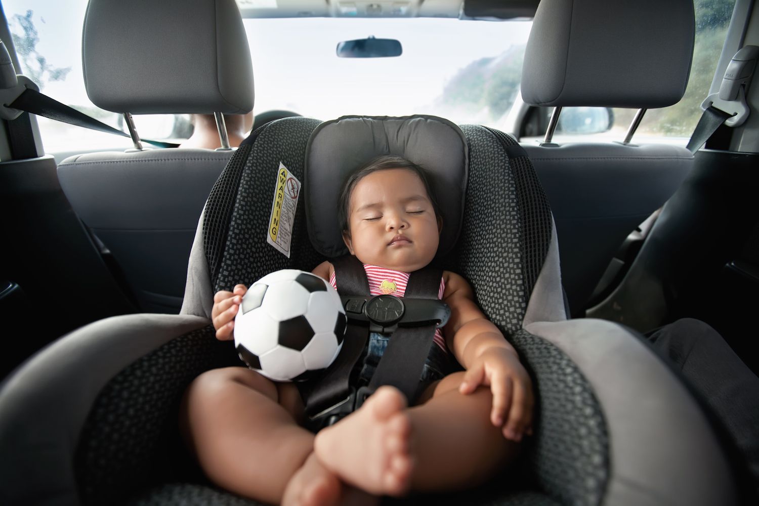 how to burp a baby in a car seat