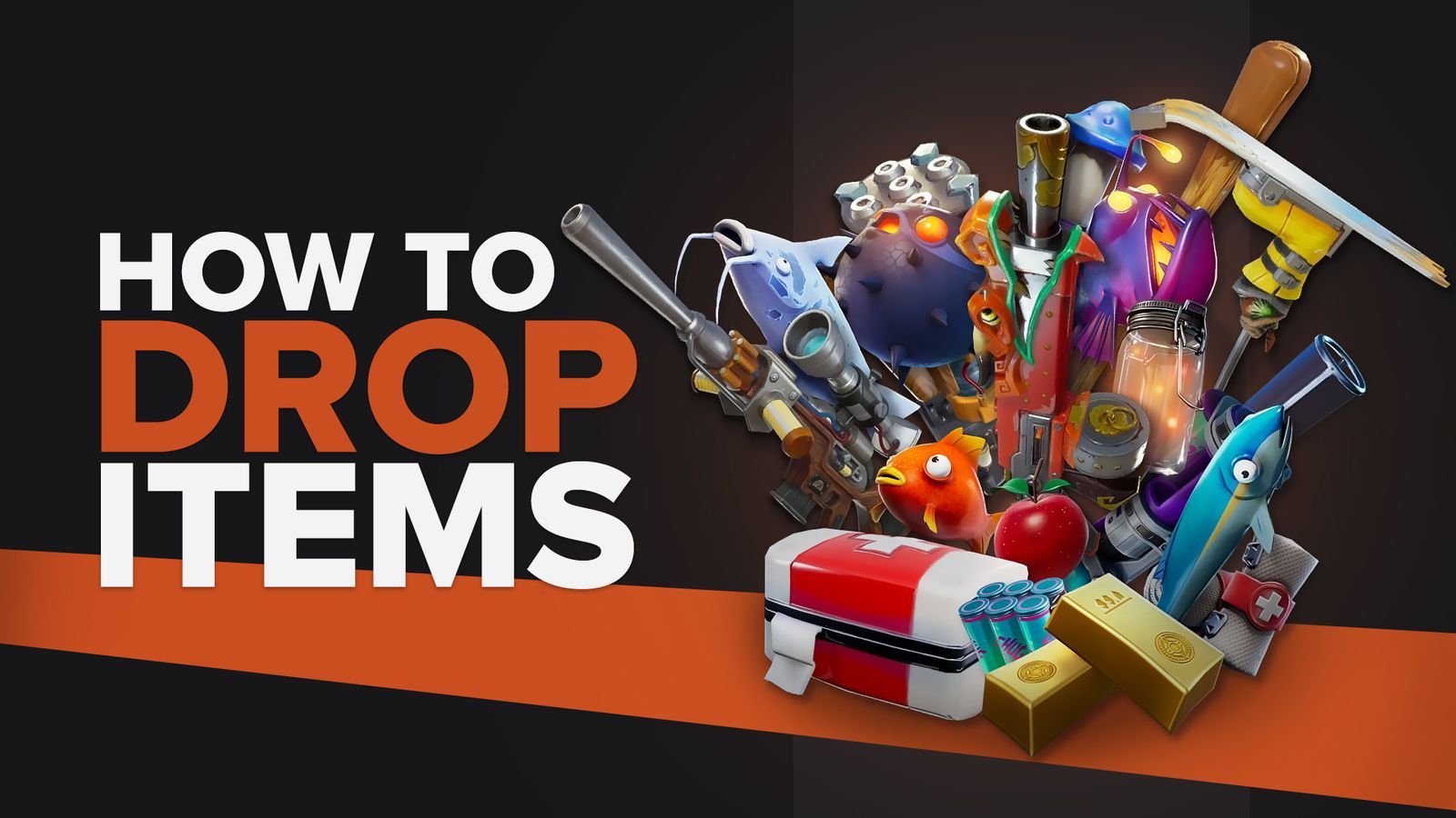 how to drop items in fortnite