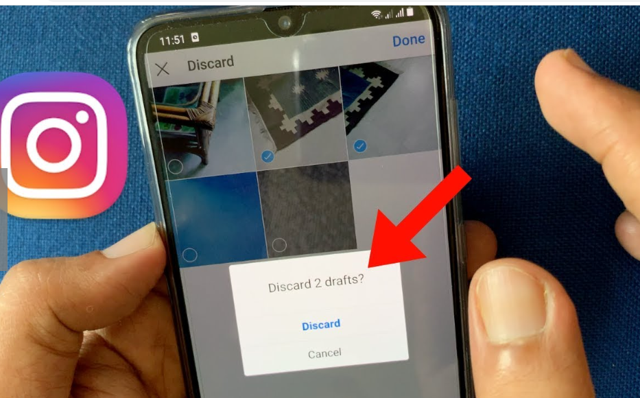 how to find drafts on instagram