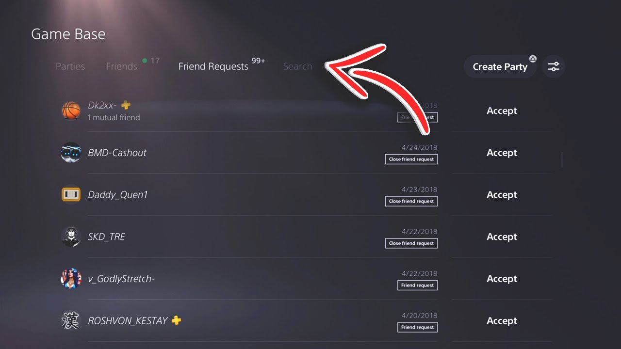 how to add friends on ps5