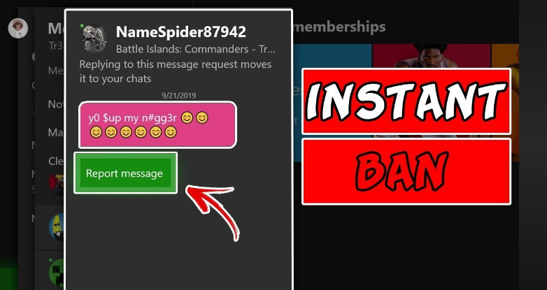 how to get someone banned on xbox