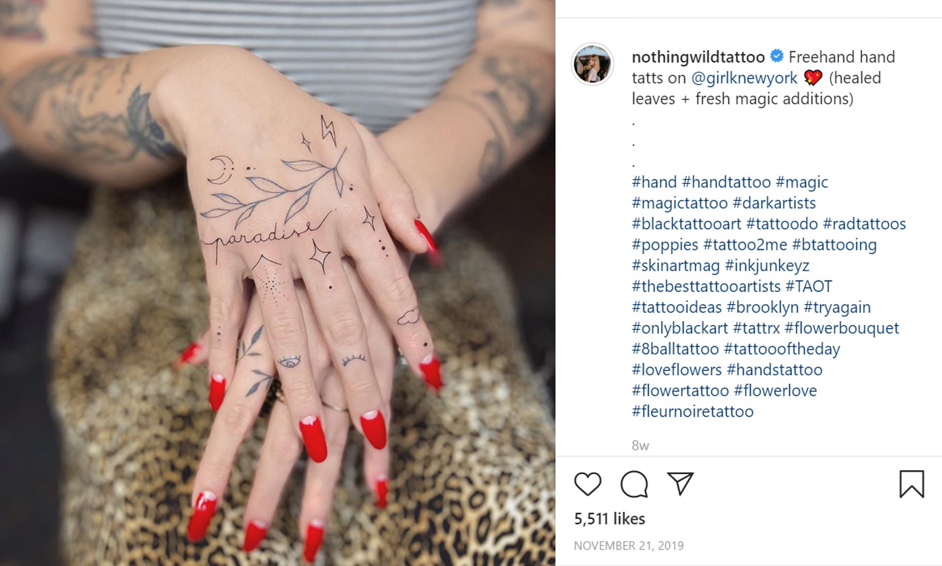 how to message a tattoo artist on instagram