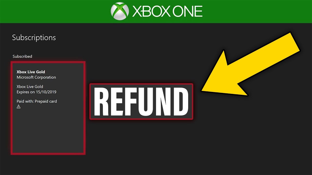 how to refund a game on xbox