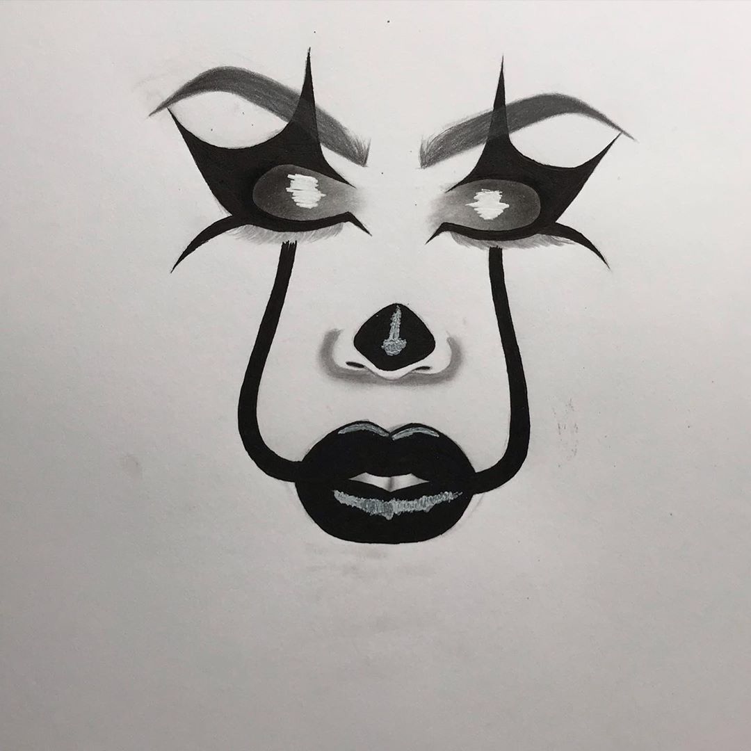 beginner easy scary drawings