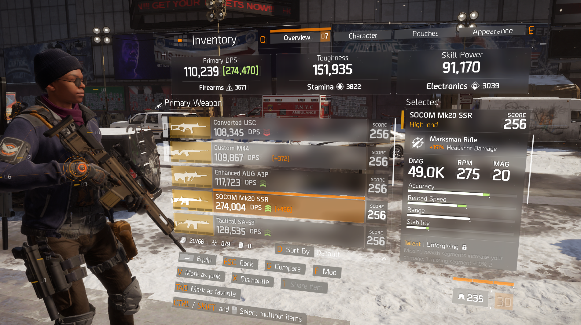 how to play survival in the division