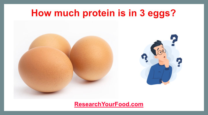 3 eggs protein