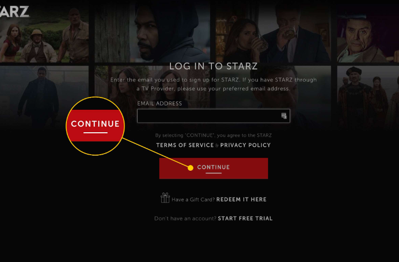 how to log everyone out of starz