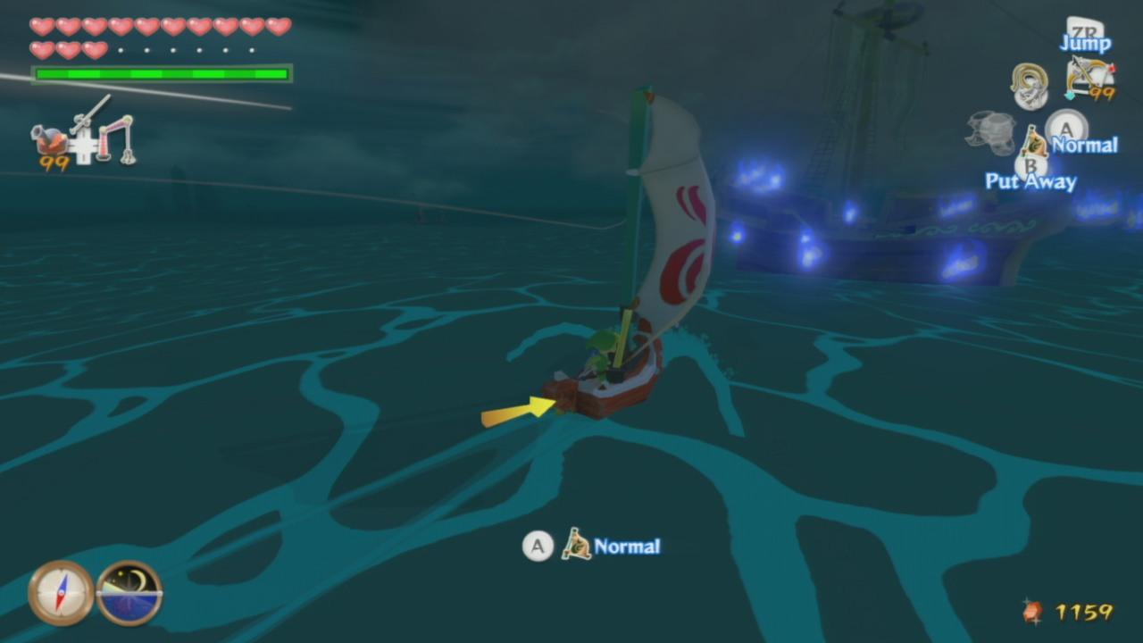 ghost ship wind waker