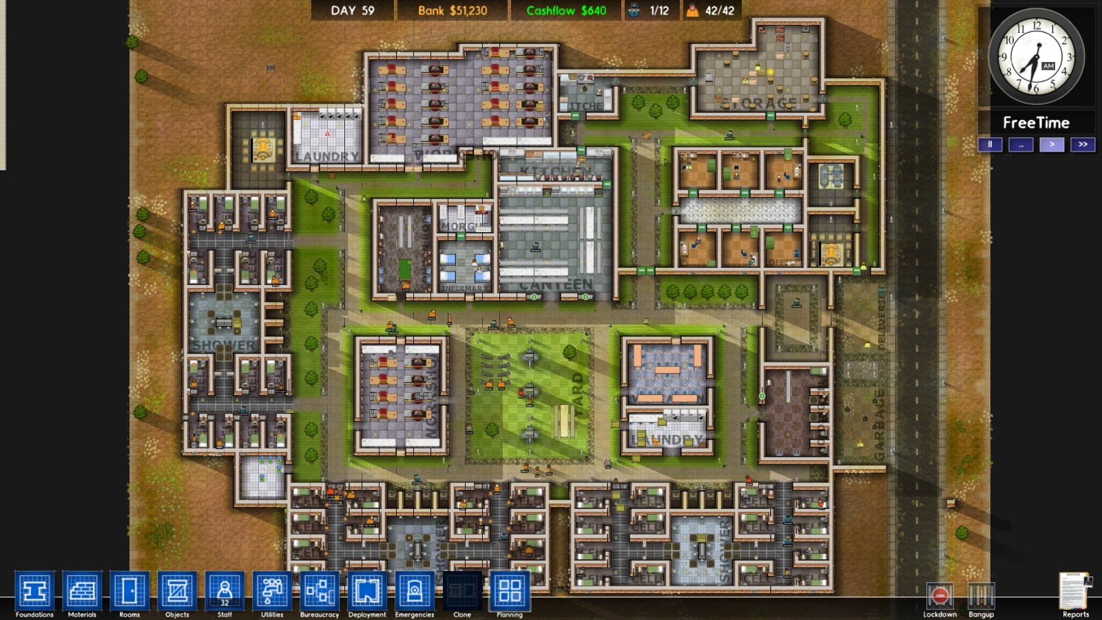 how to rotate in prison architect