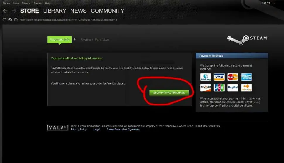 how to use visa gift card on steam