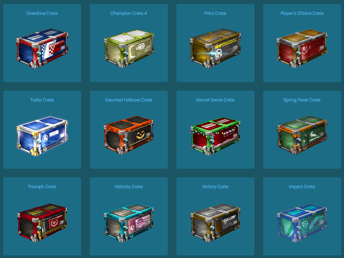 rocket league crates xbox one