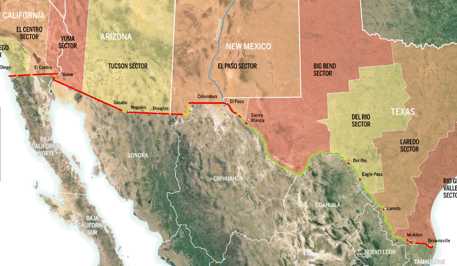 how far is tucson from the mexican border