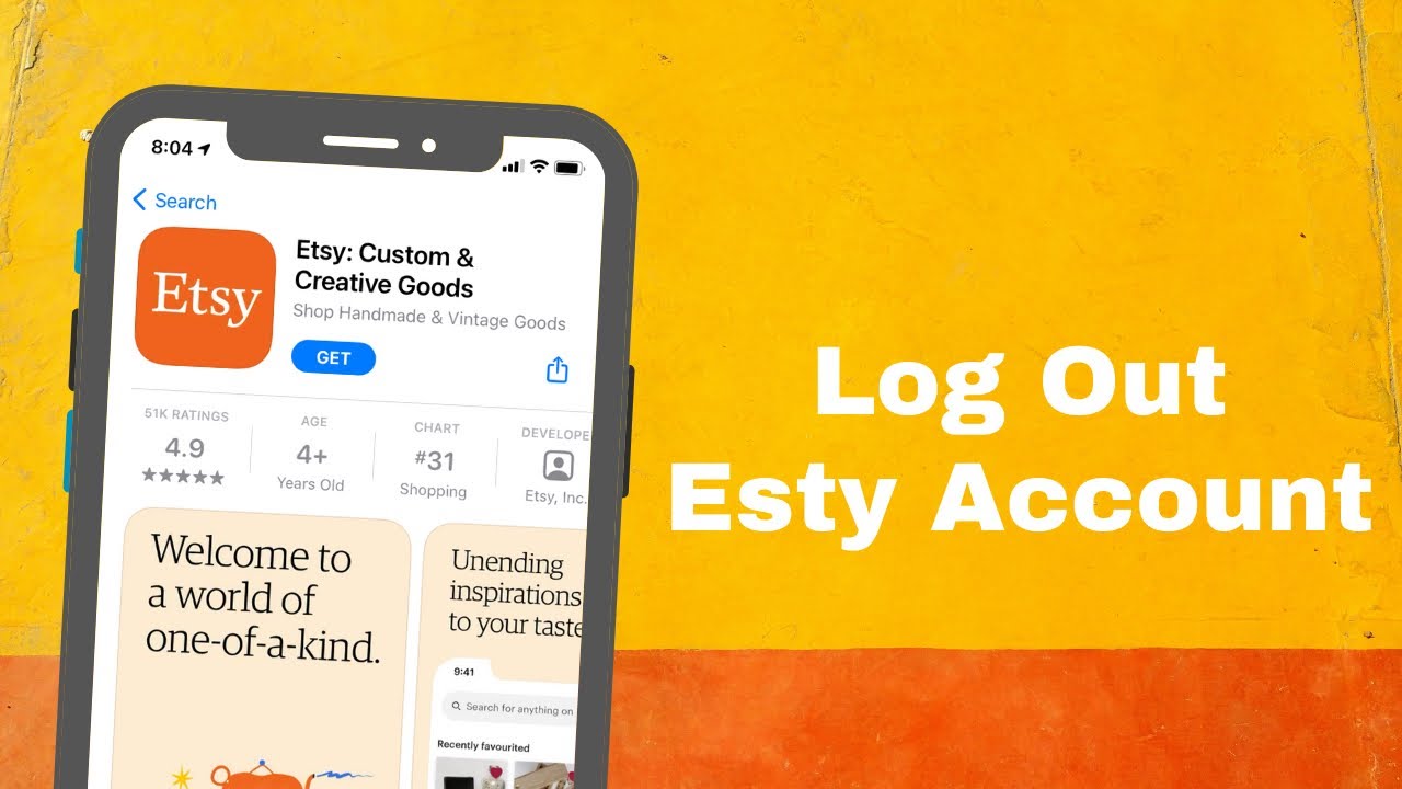 how to log out of etsy app