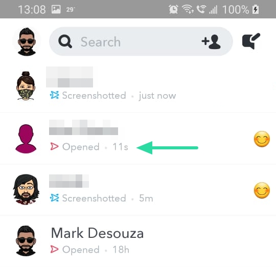 how to tell when someone was last active on snapchat