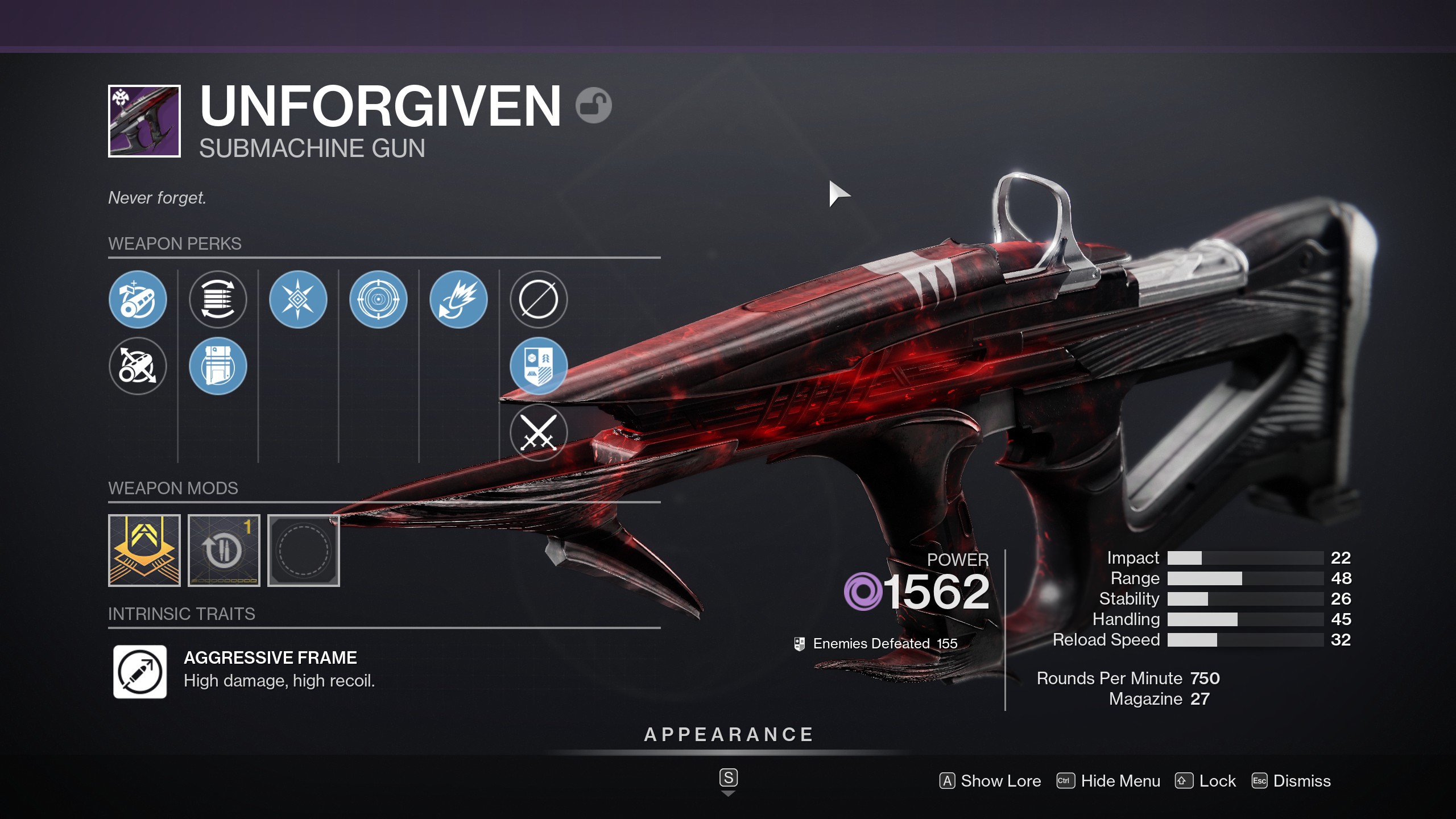 unforgiven destiny 2