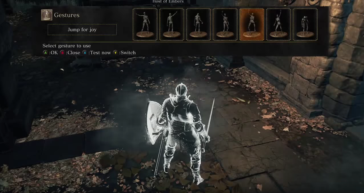 dark souls 3 how to use gestures