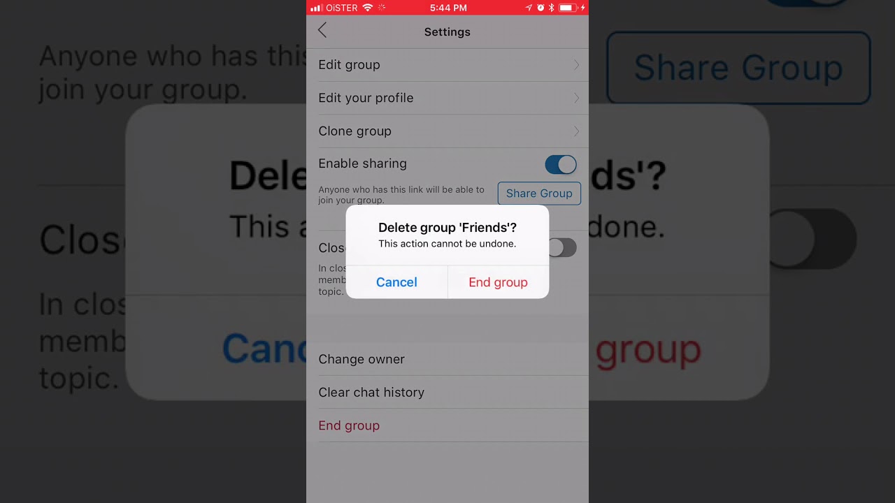 how to delete message in groupme