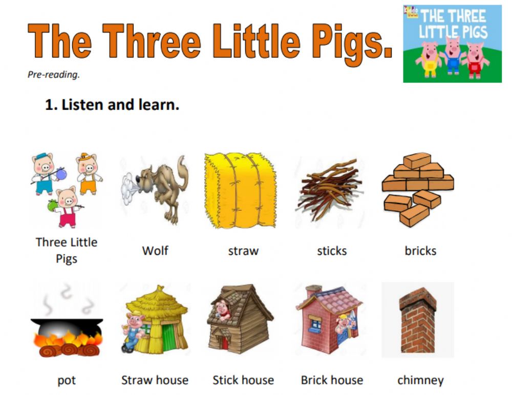 names of the three little pigs