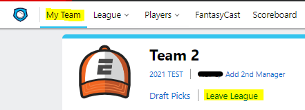 how to leave espn fantasy league