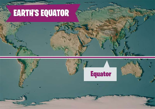 equator average temperature