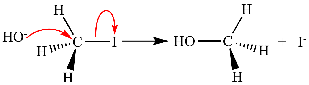 which symbol in a chemical equation separates the reactants from the products? = â†’ > +