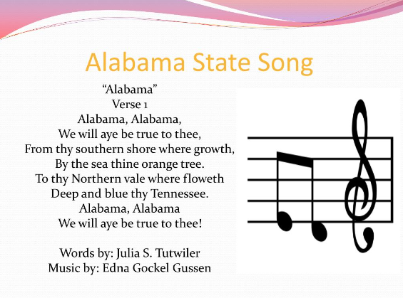 alabamas state song