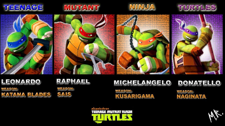 tmnt colors and names