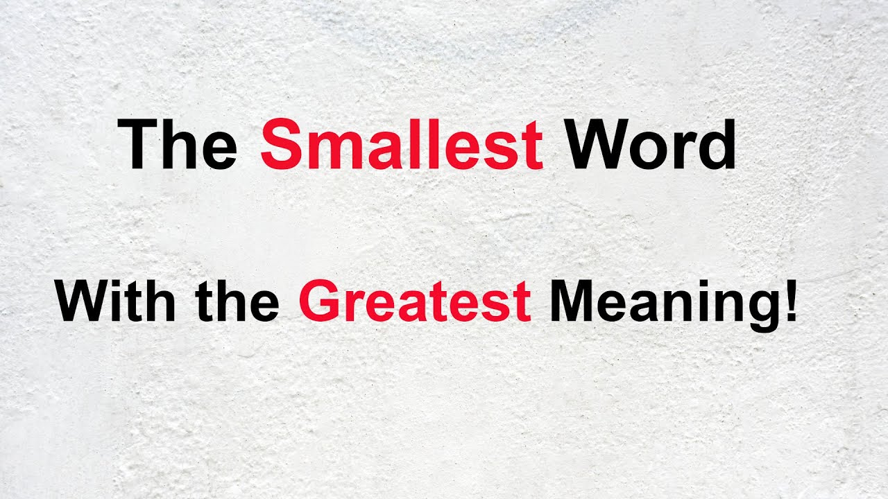 what is the shortest word in the world