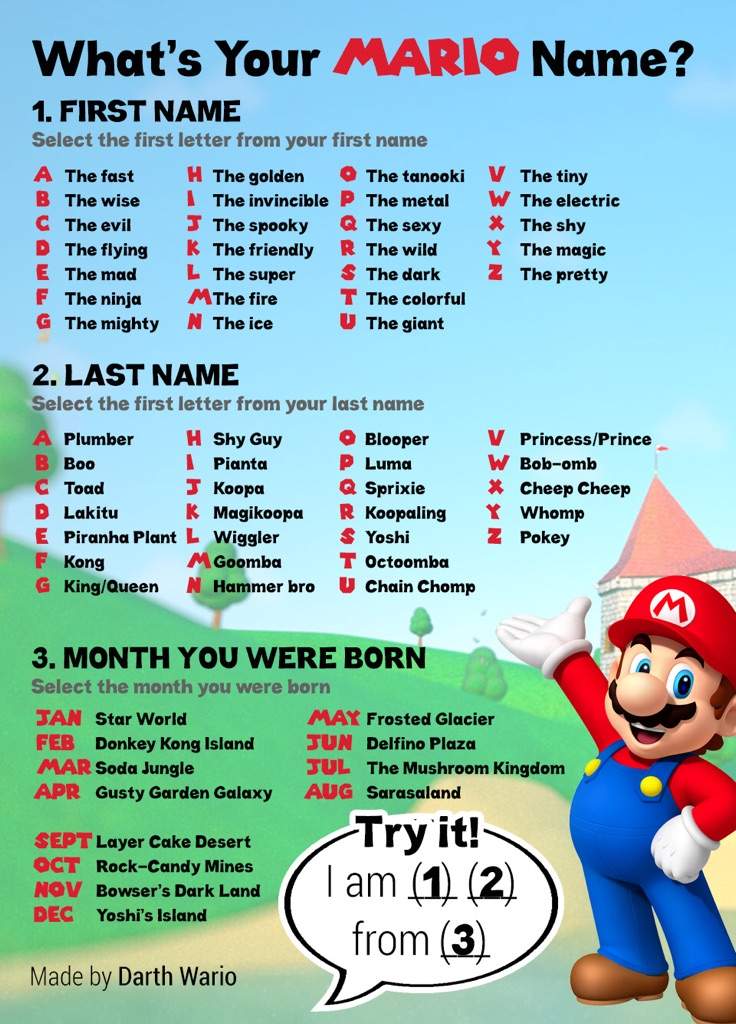 what is mario's last name