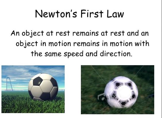 which situation is contrary to newtonâ€™s first law of motion?