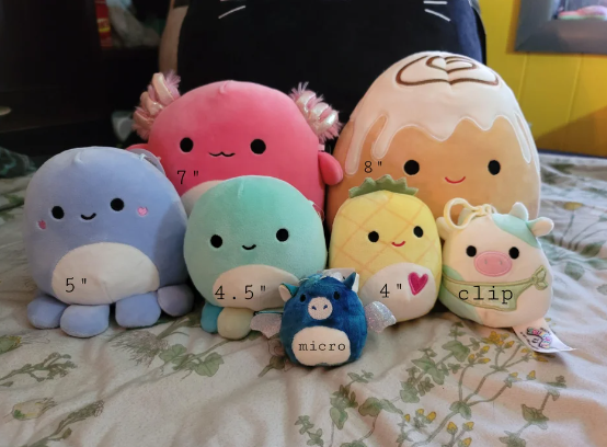 squishmallow size chart