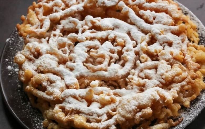 how to reheat funnel cake