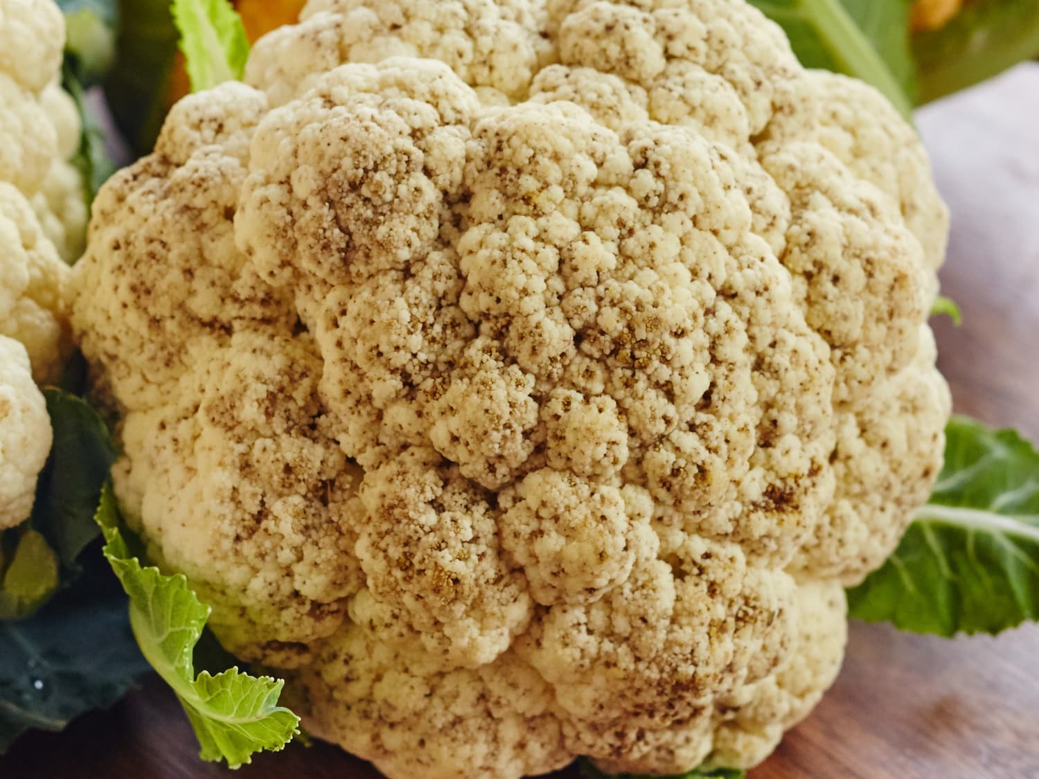 brown spots on cauliflower