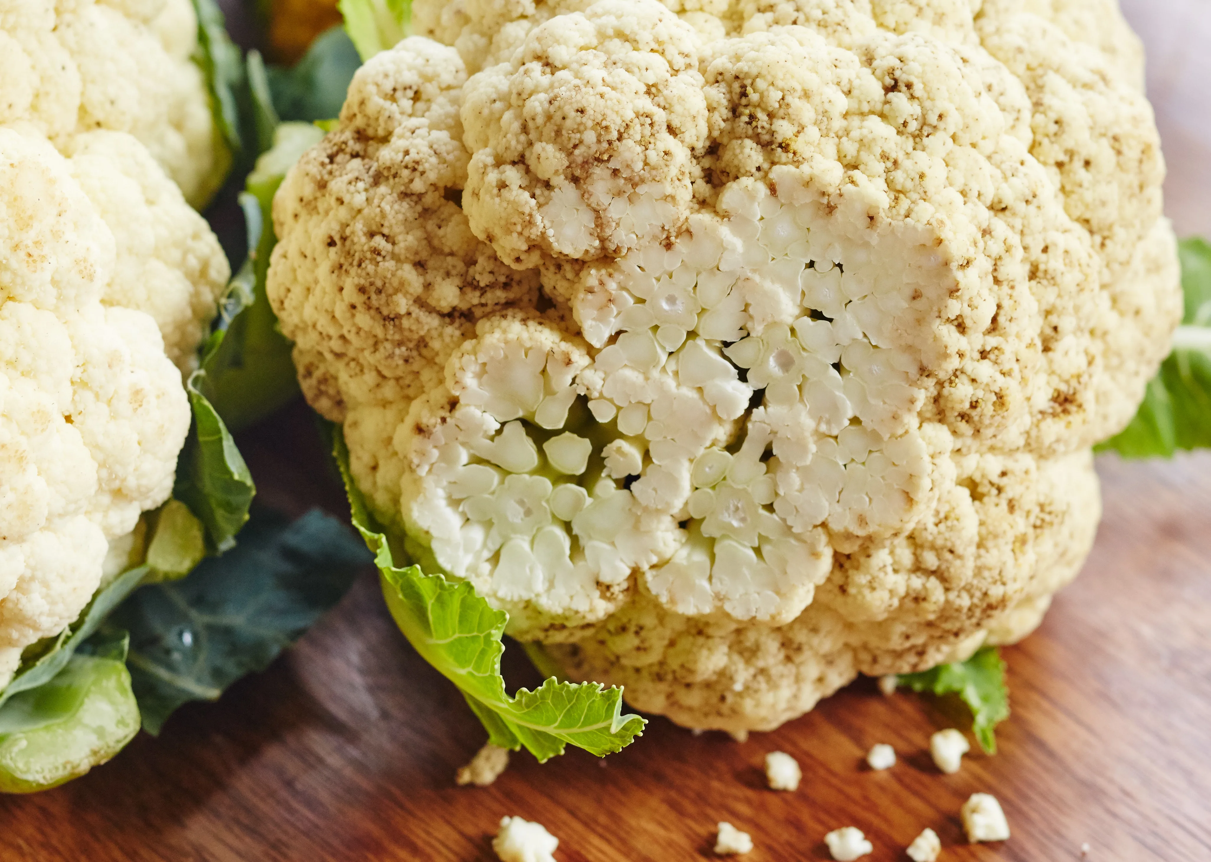 brown spots on cauliflower