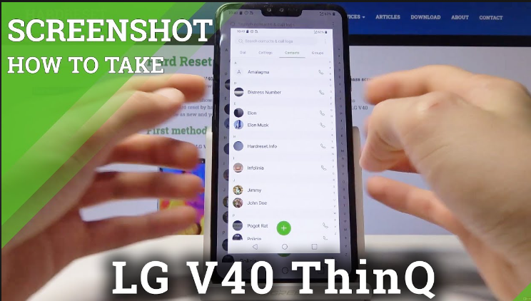 how to screenshot on lg volt 2