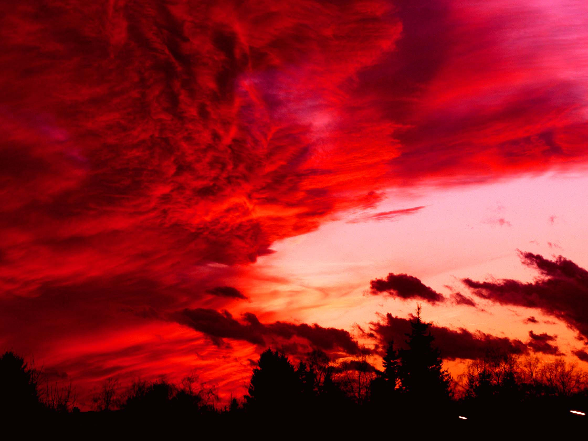 red clouds meaning