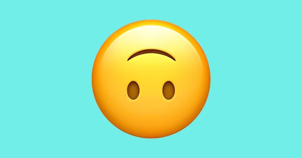 What Does the Upside-Down Smile Emoji Mean?