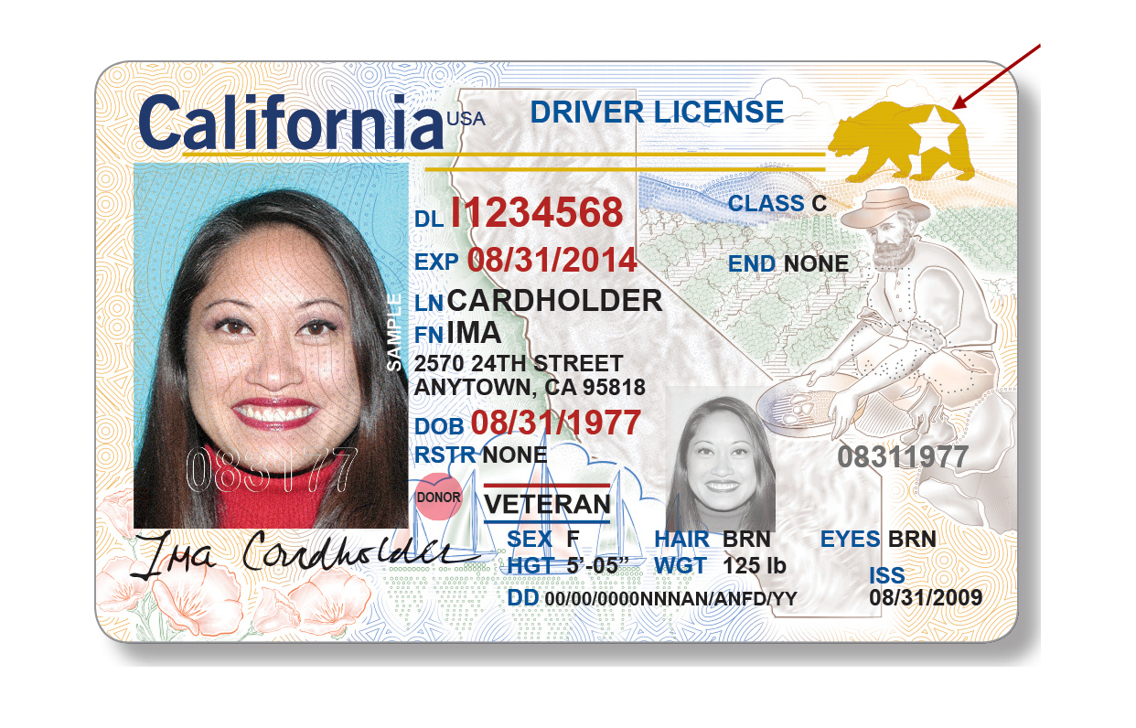 which feature is added to a california issued id