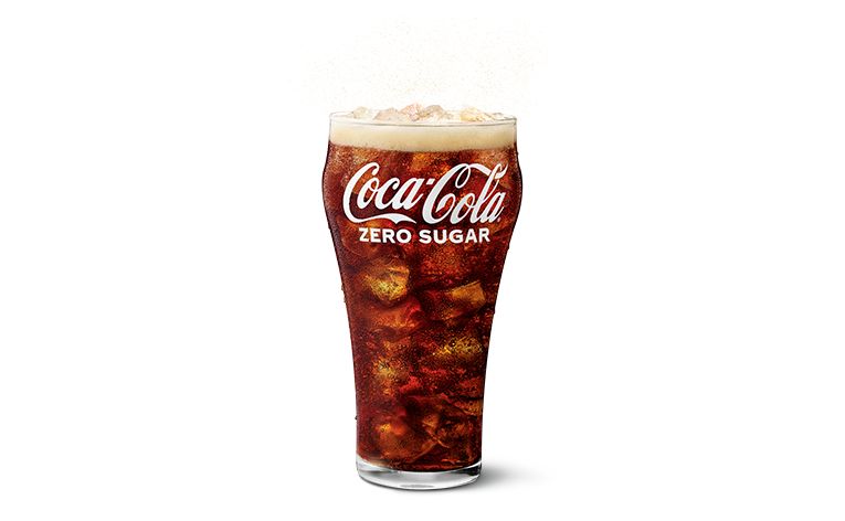 how much caffeine in large mcdonalds coke