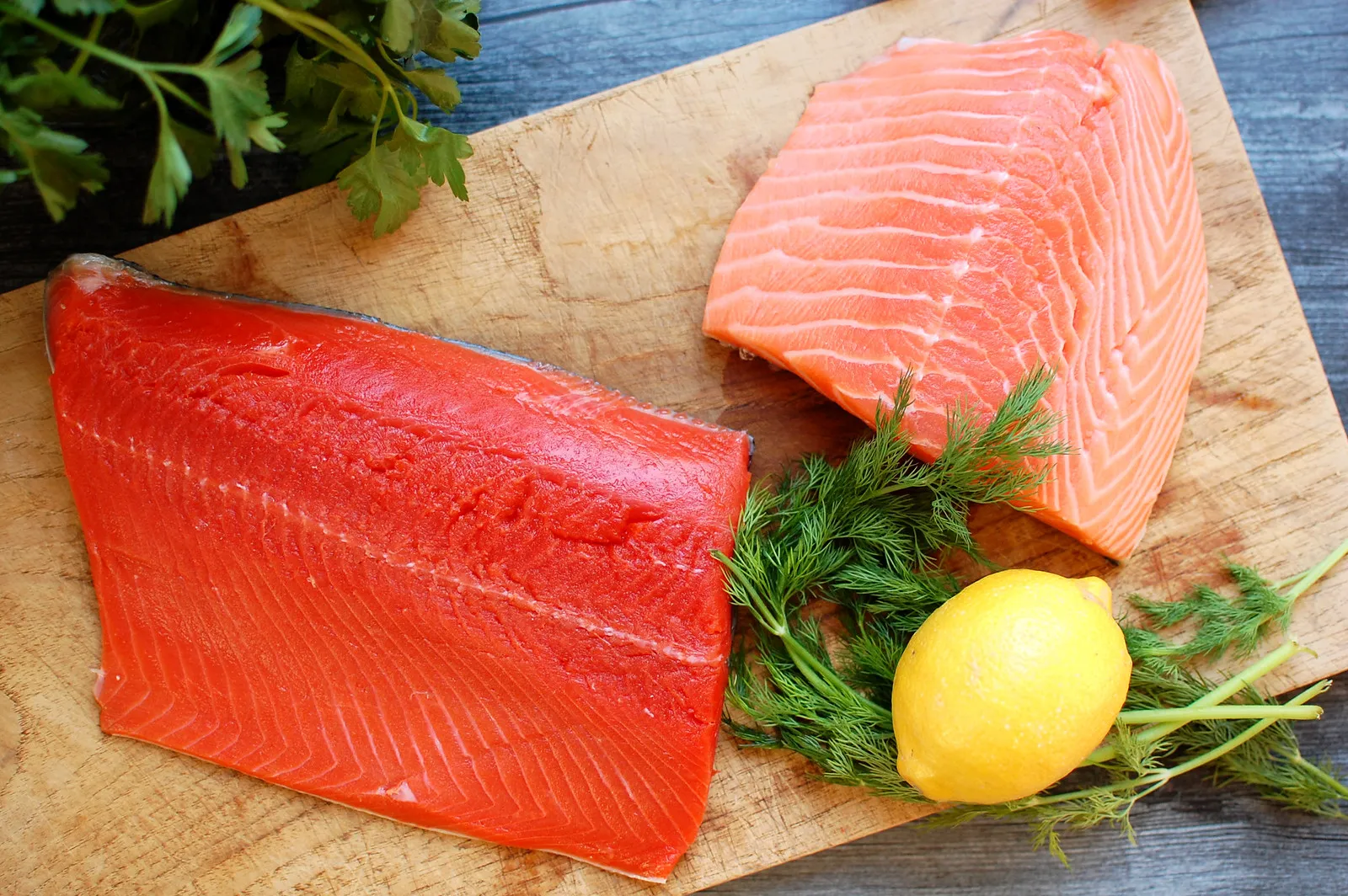 which of the following is true of farm-raised salmon?