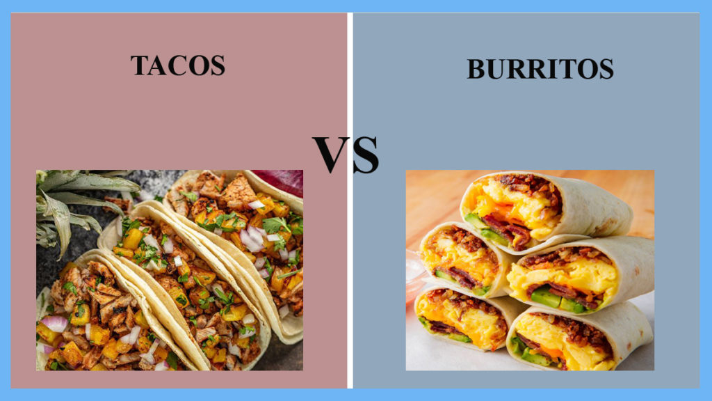 difference between taco and burrito