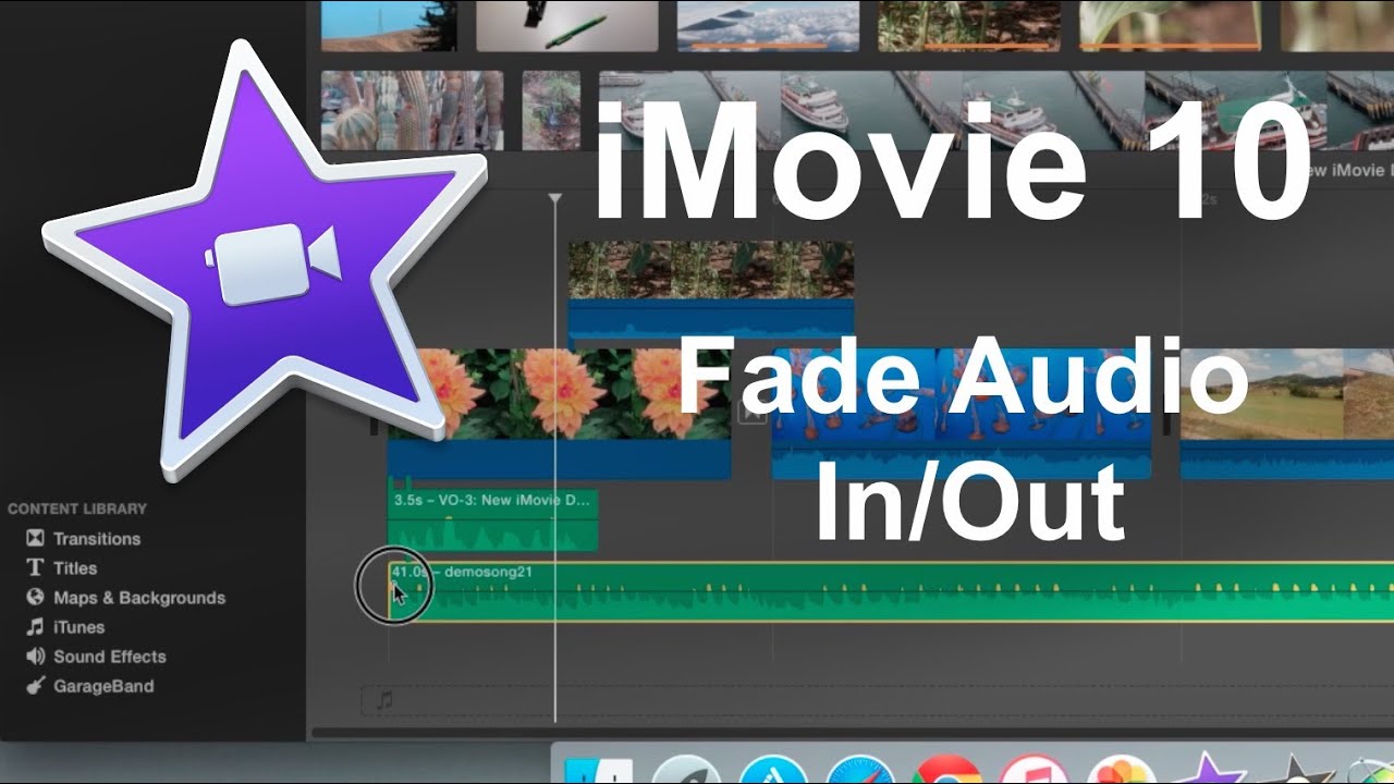 how to fade out music in imovie