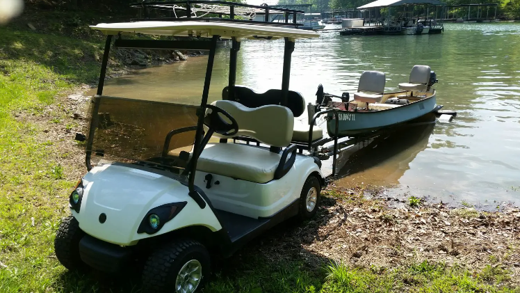 towing a golf cart