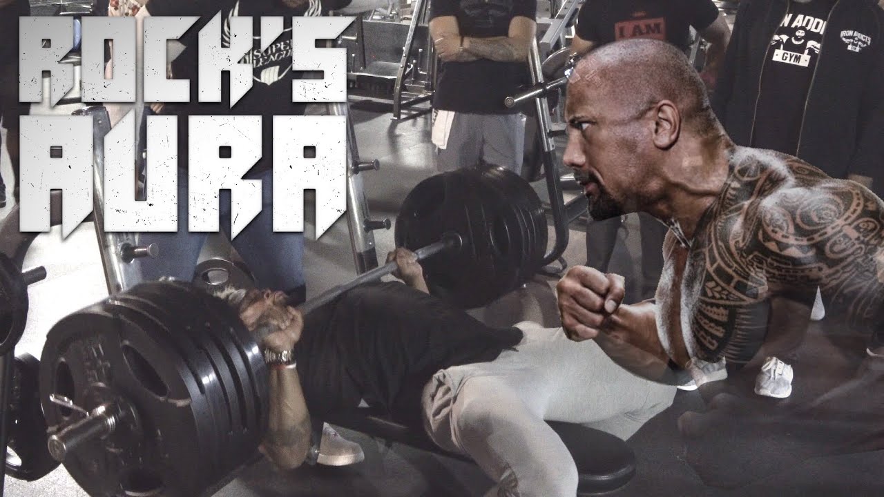 how much can the rock bench press