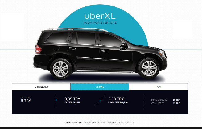 uber xl seating capacity