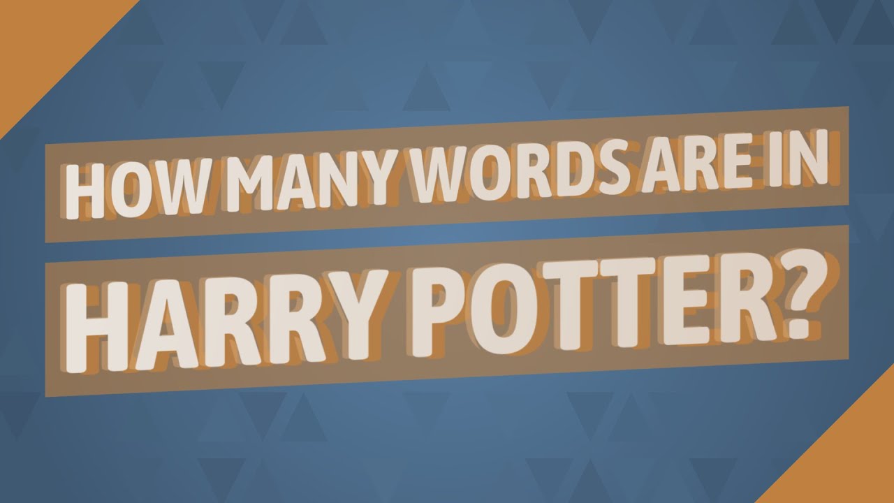 how many words in harry potter