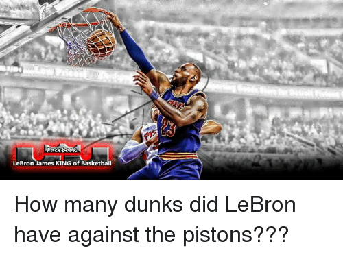 how many dunks does lebron have