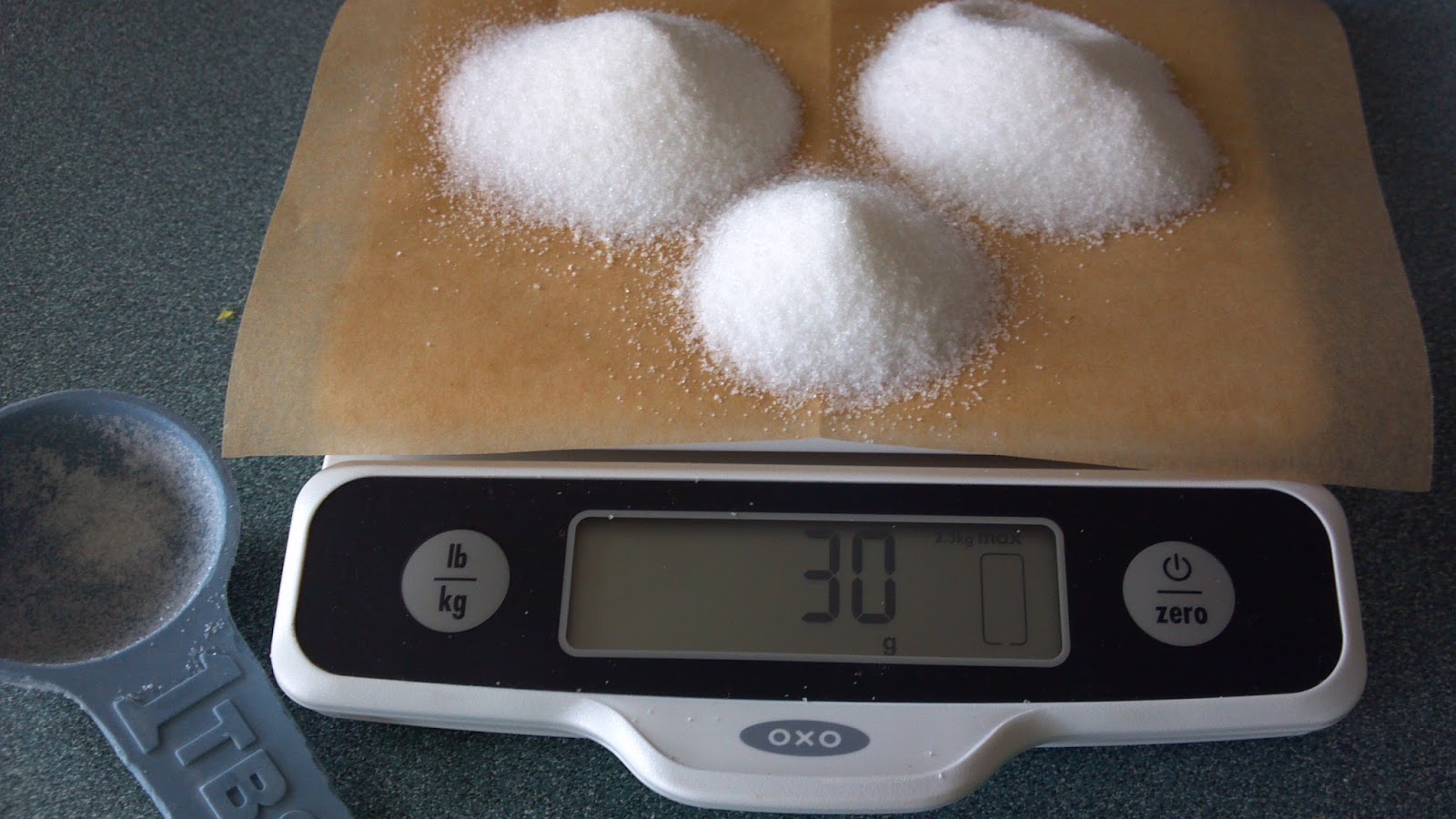 what does 30 grams of sugar look like